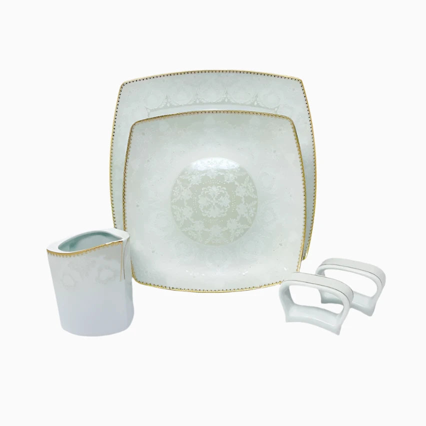 105-PIECE PORCELAIN DINNERWARE SET FOR 12-PERSON