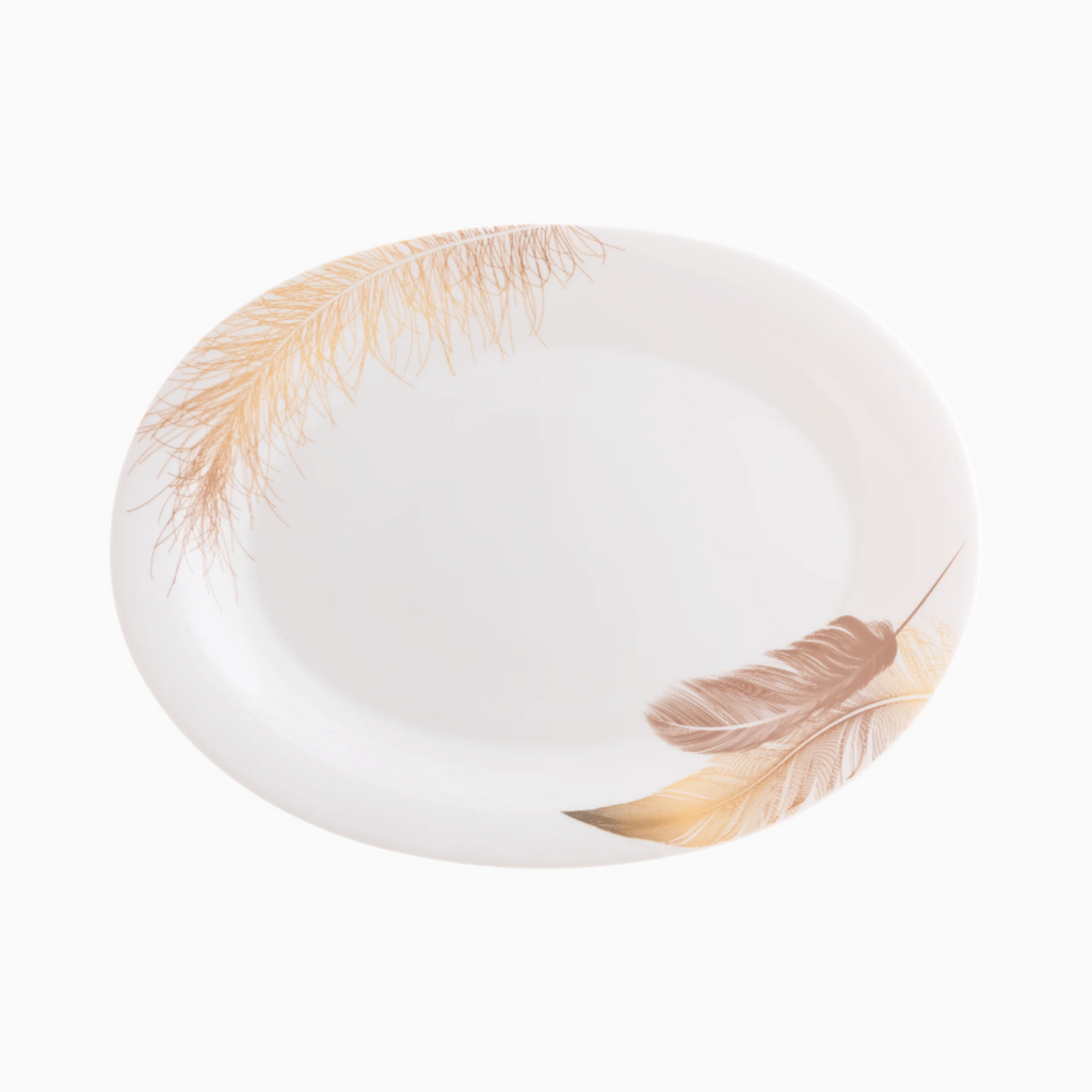 28-PIECE OPAL DINNER WARE SET, FEATHER COLLECTION