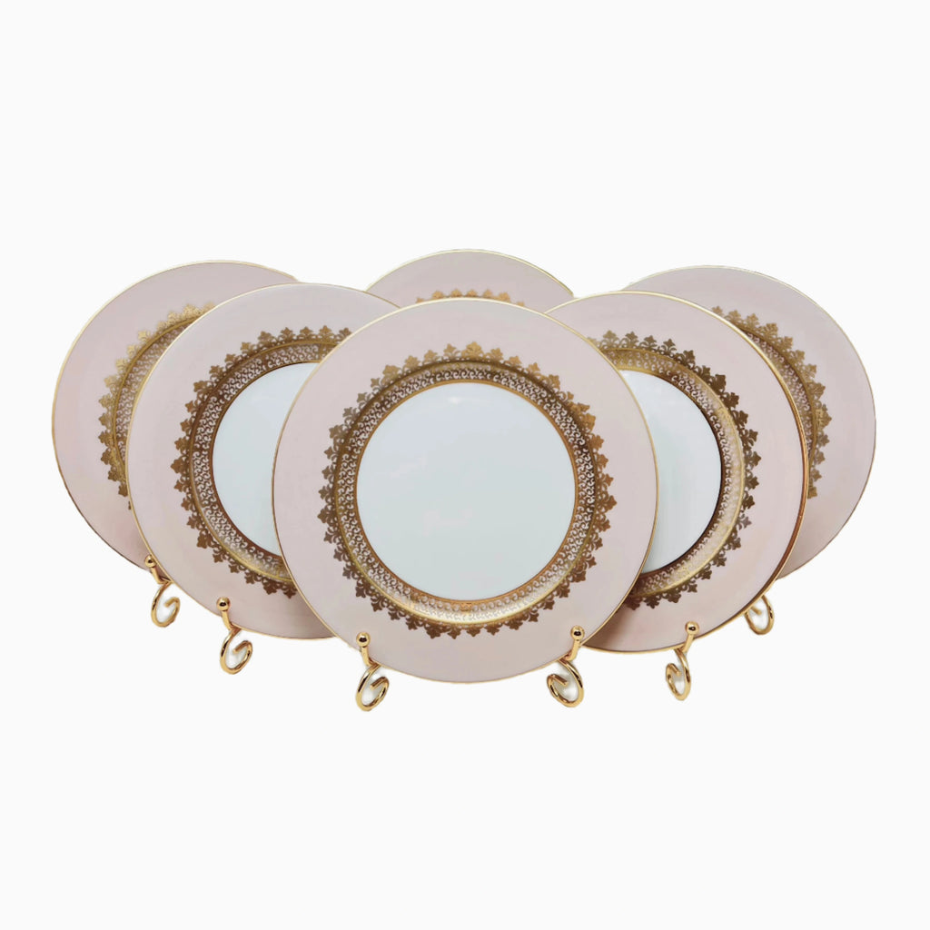 6-PIECE ITALIAN COLORFUL DESSERT PLATE SET