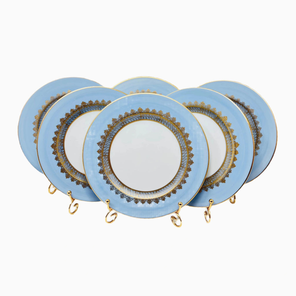 6-PIECE ITALIAN COLORFUL DESSERT PLATE SET