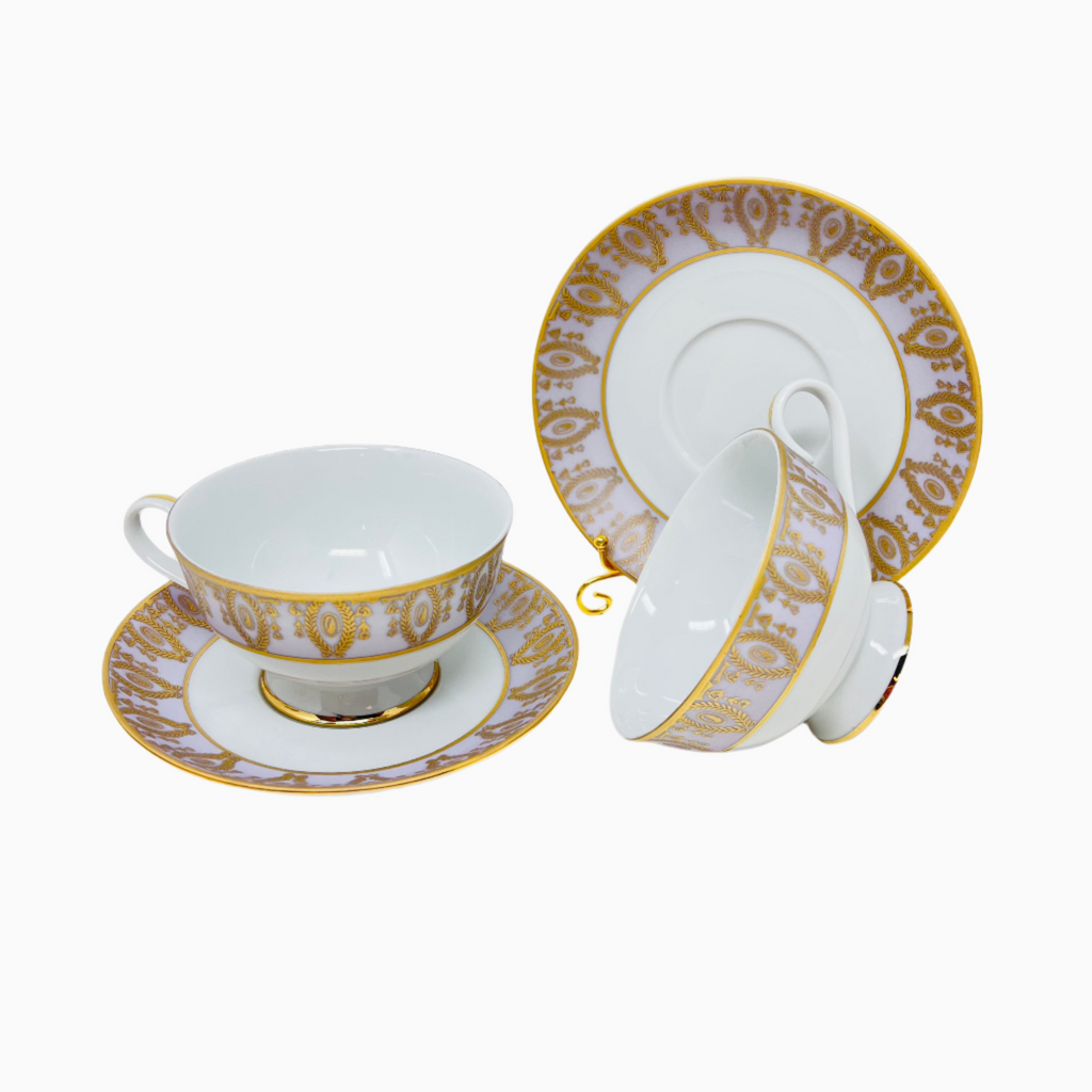 6 PERSON ITALIAN TEA SET 06 TEA CUP 0201 ASTRA CORONA