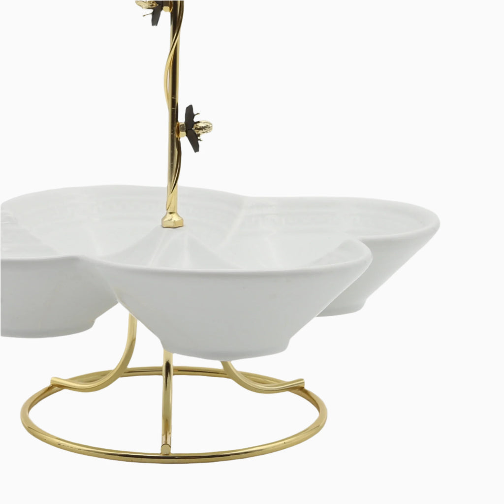 FOUR-SECTION SNACK BOWL