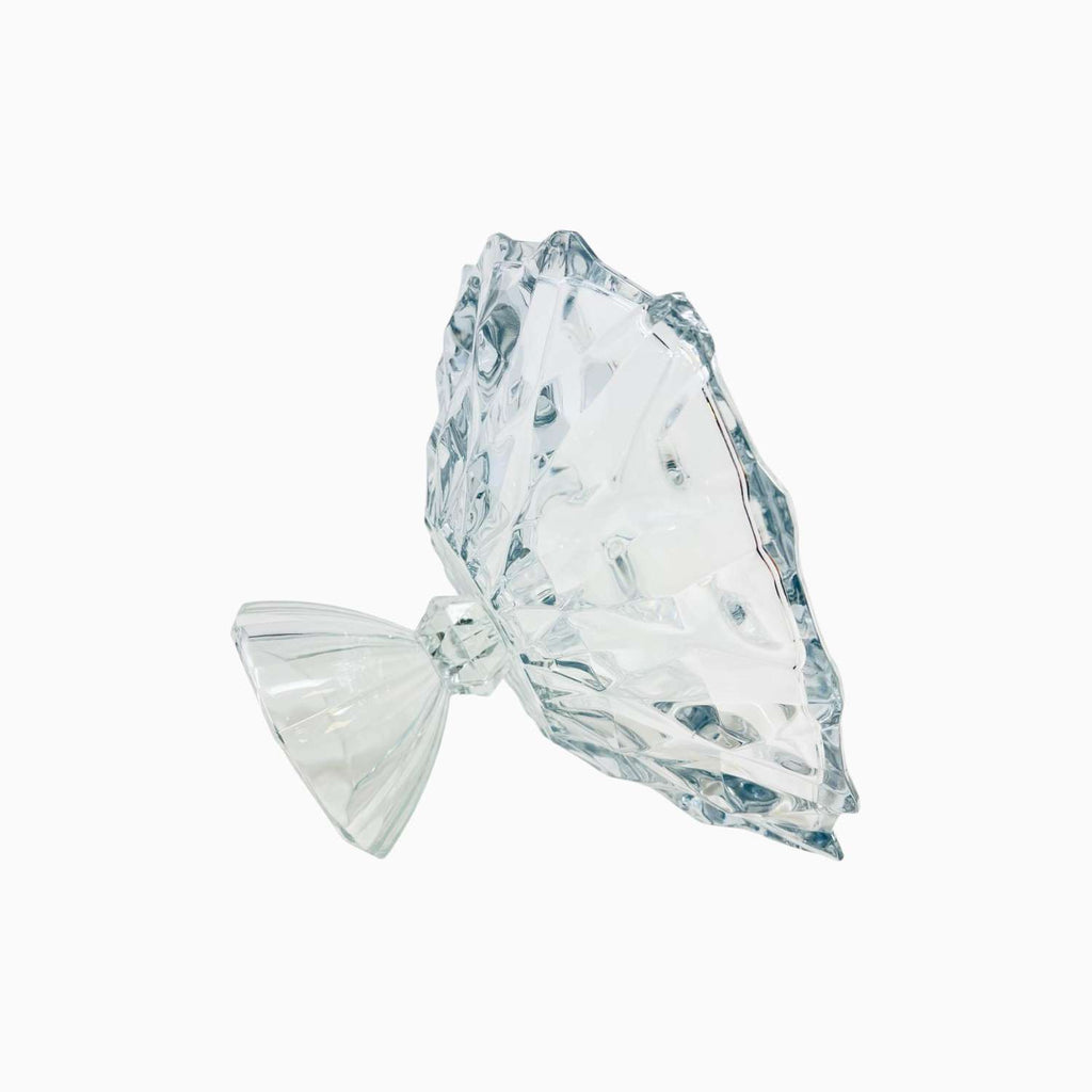 Clear crystal candy on a white background