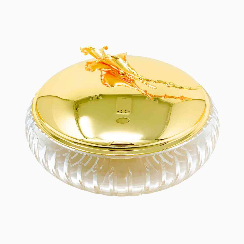 ROUND GOLD SERVING BOWL