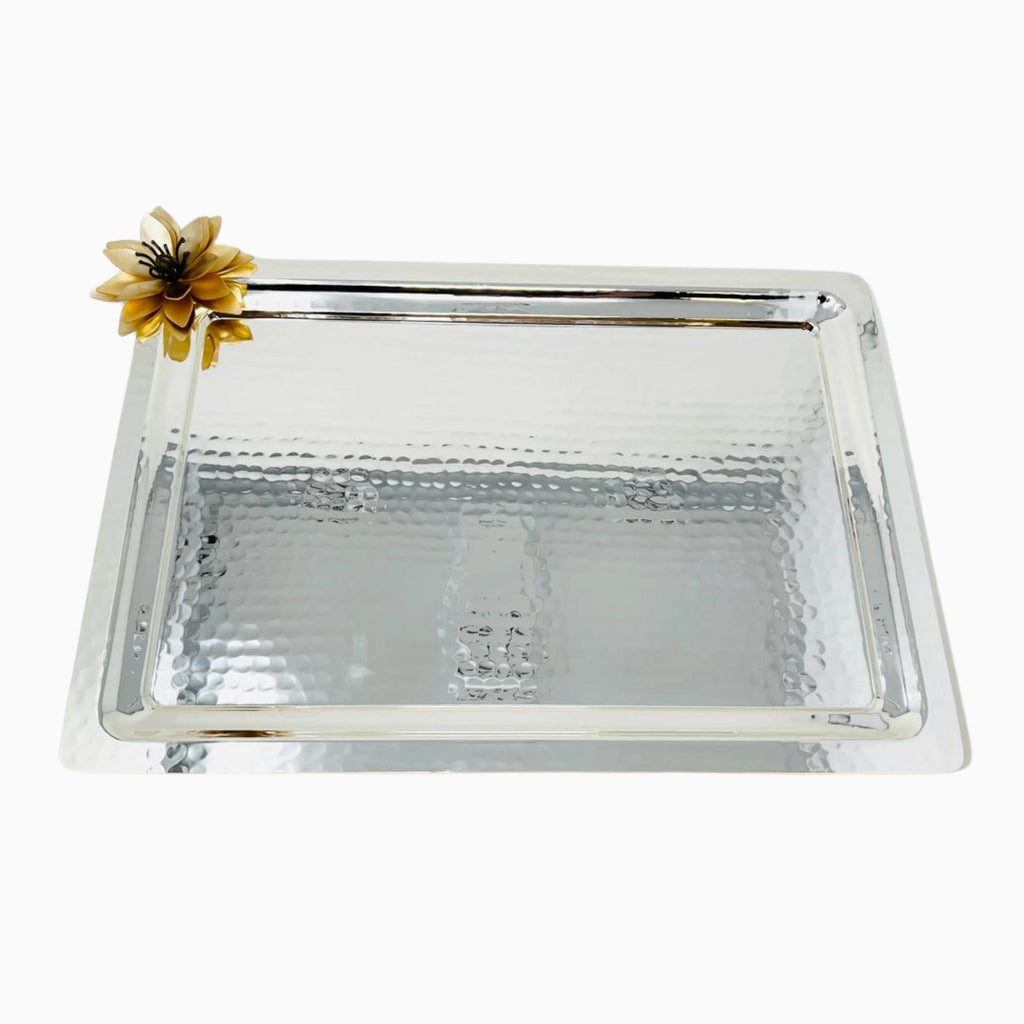 SILVER RECTANGULAR SERVING PLATTER