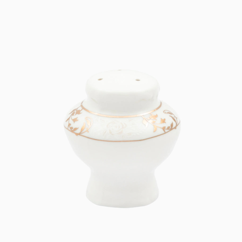 98-PIECE WHITE & GOLD PAOLA DINNERWARE SET FOR 12-PERSON