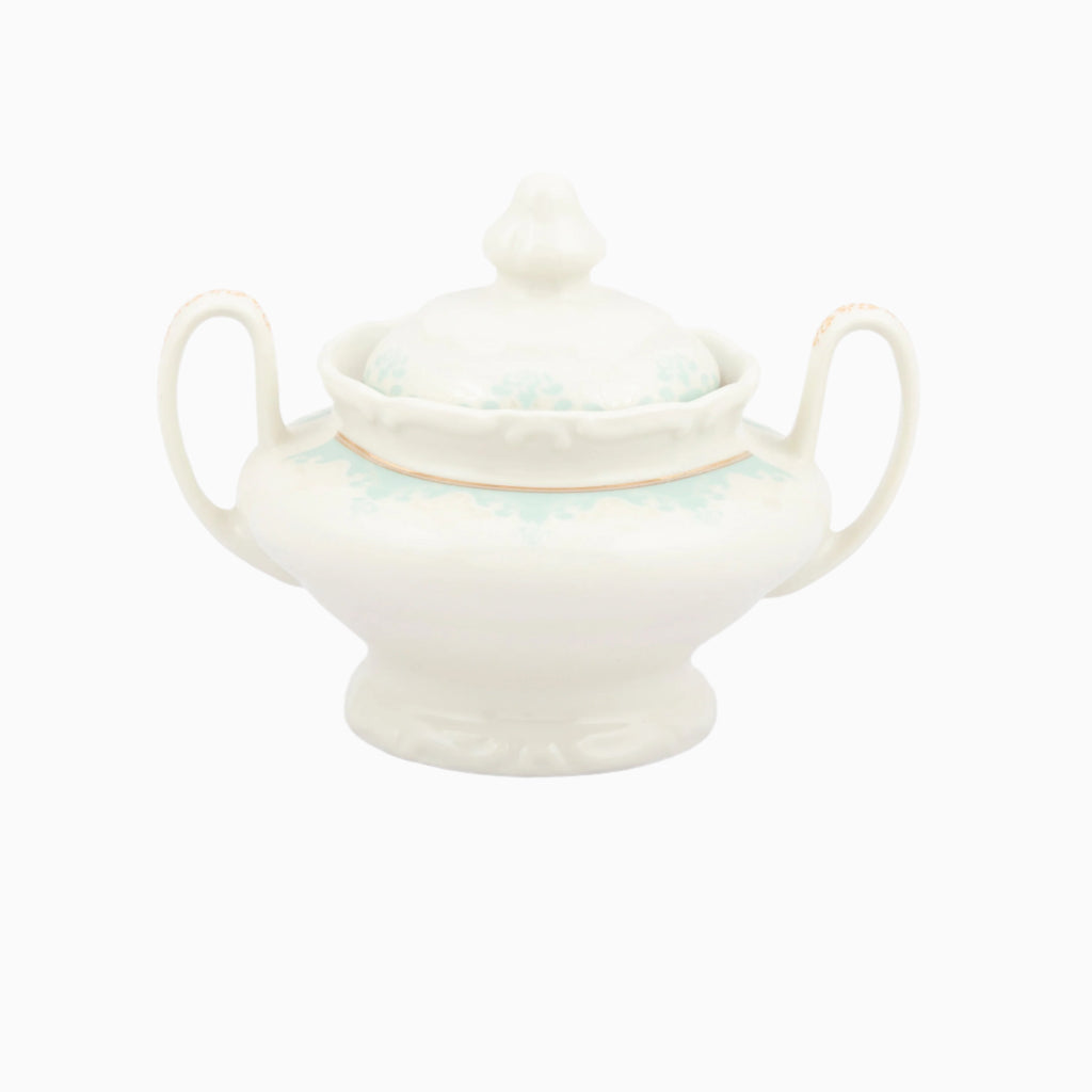 98-PIECE WHITE & GOLD MARTA BLUE DINNERWARE SET FOR 12-PERSON