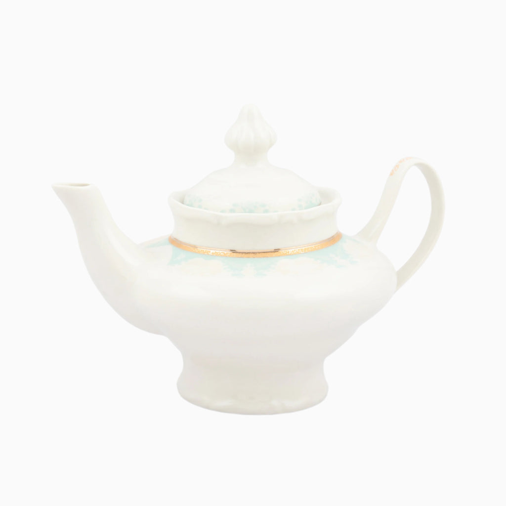 98-PIECE WHITE & GOLD MARTA BLUE DINNERWARE SET FOR 12-PERSON