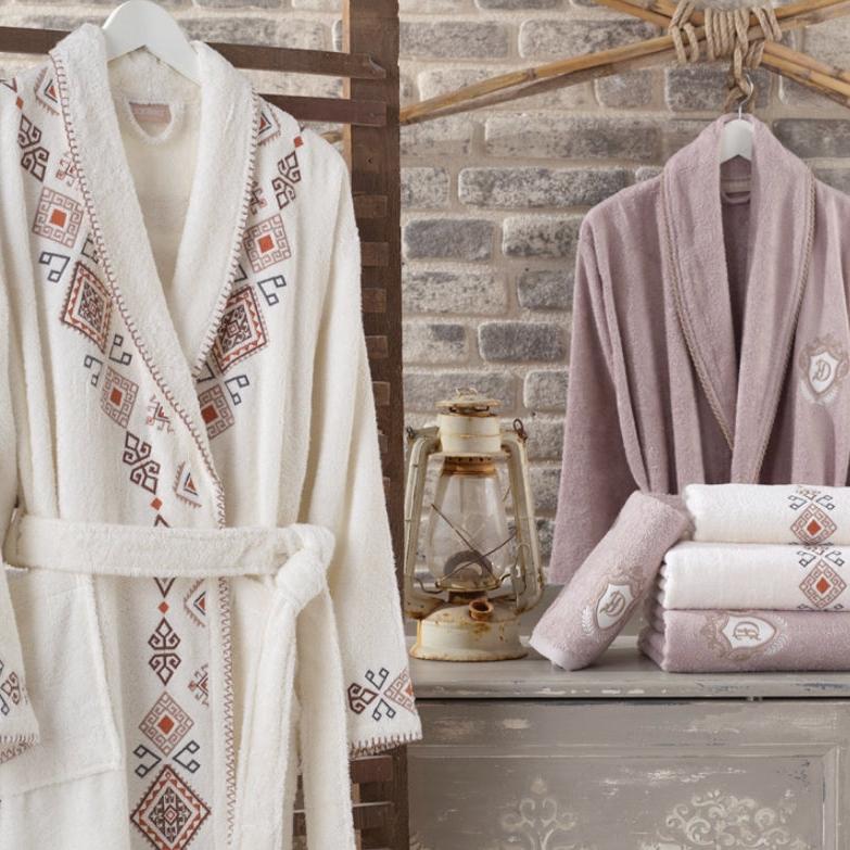8-PIECE BAMBOO BATHROBE SET FOR COUPLES, TILBE