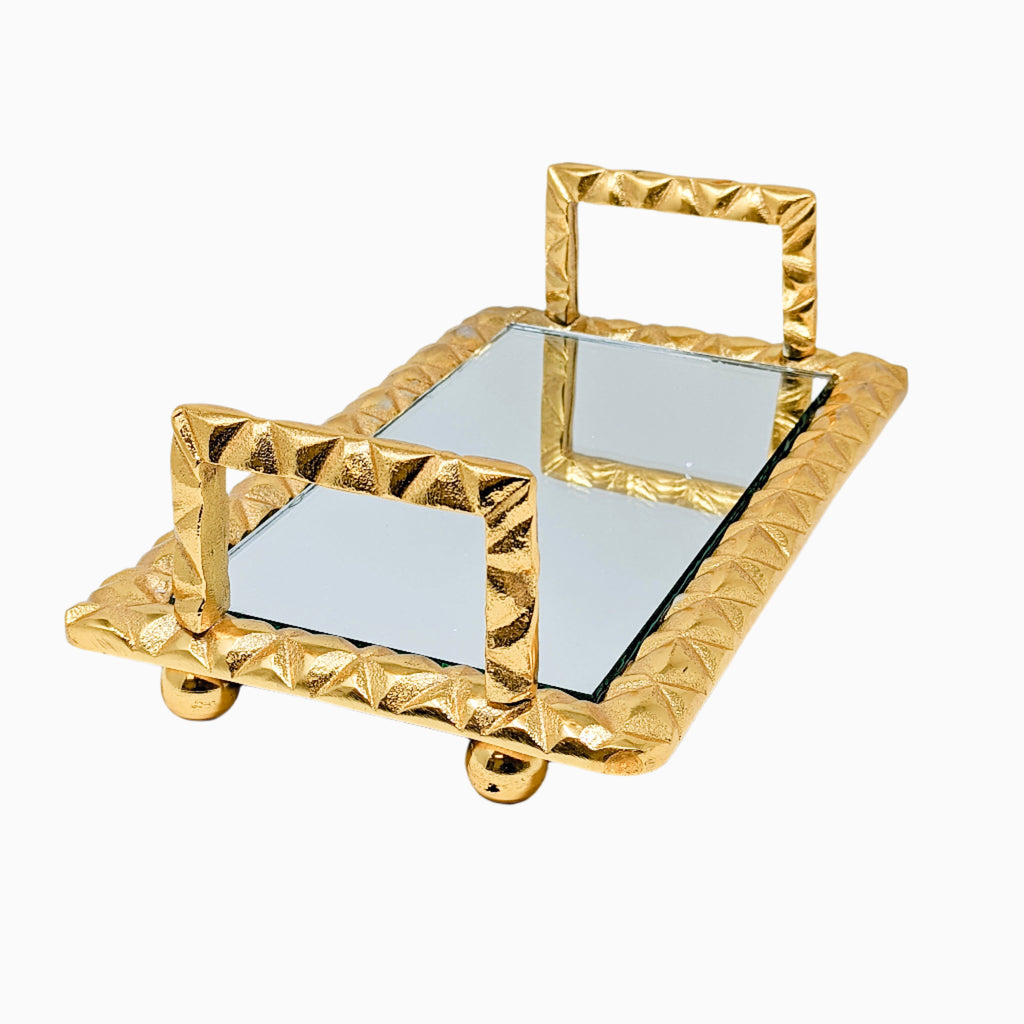 MIRROR WITH GOLD FRAME