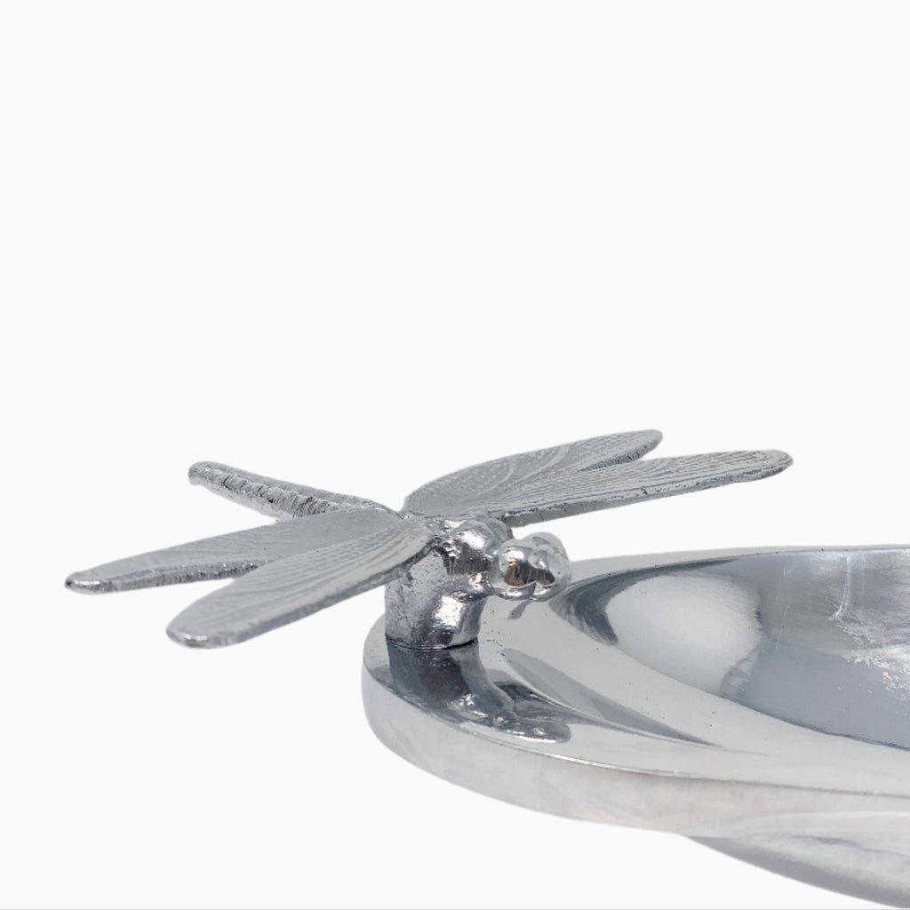 OVAL SWEET PLATE WITH DRAGONFLY HANDLE