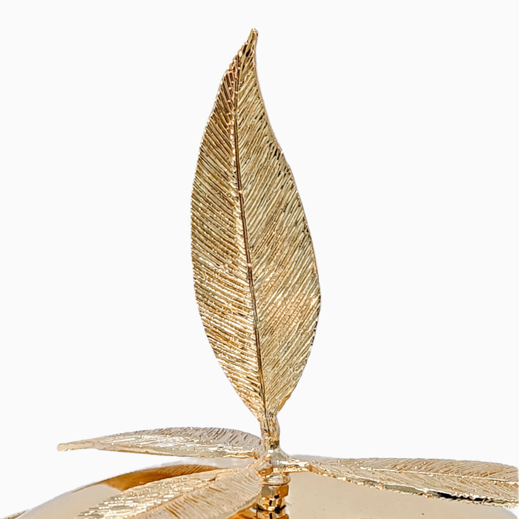 LARGE SERVING DISH WITH LEAF