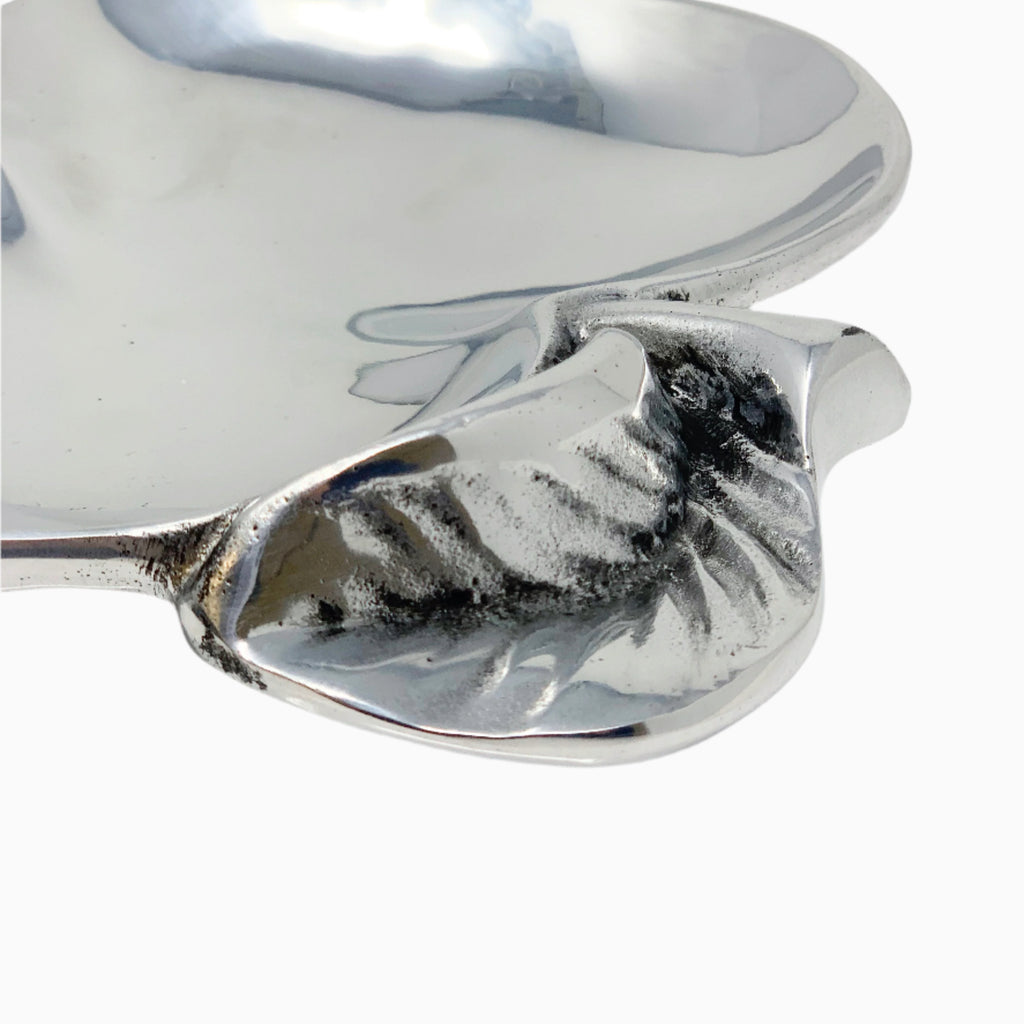 SILVER SNACK PLATE, APPLE COLLECTION