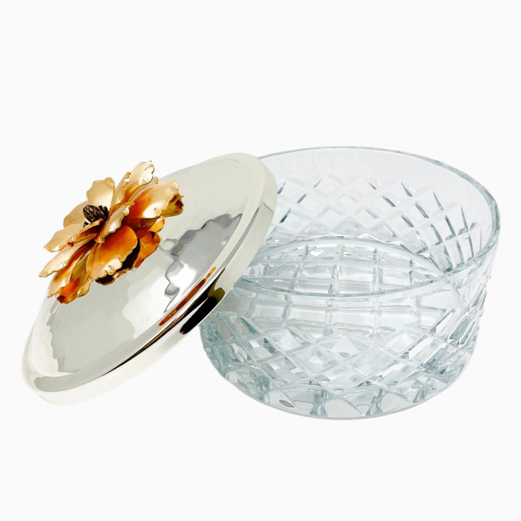 SNACK JAR WITH MAGNOLIA SILVER LID
