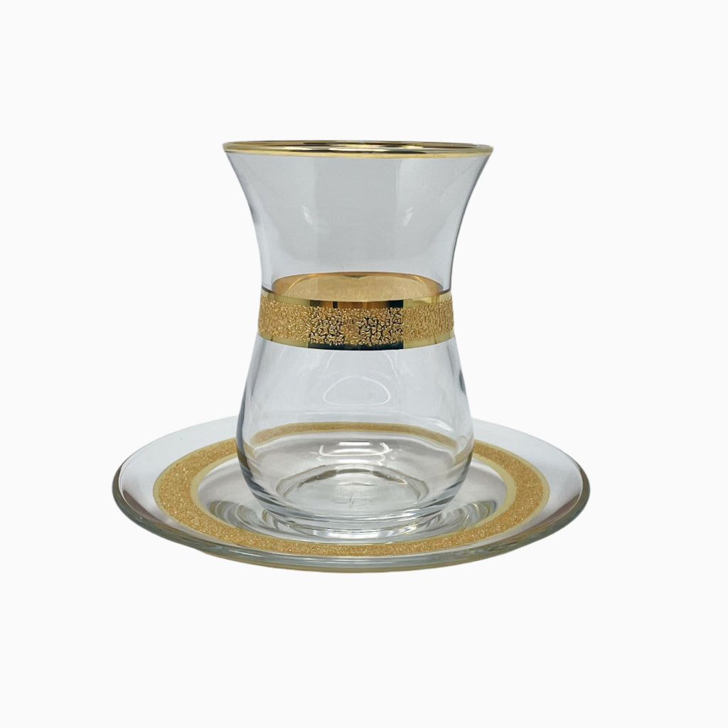 TWELVE PIECE GOLDEN TONE TEA SET